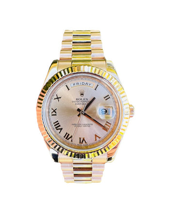 Rolex Day-Date II 218235 41 EverRose Rose Roman PreOwned - Diamonds East Intl.