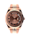 Rolex Day-Date II Presidential 41mm 18k Rose Gold, Pink Champagne Concentric Dial 218235 - Diamonds East Intl.