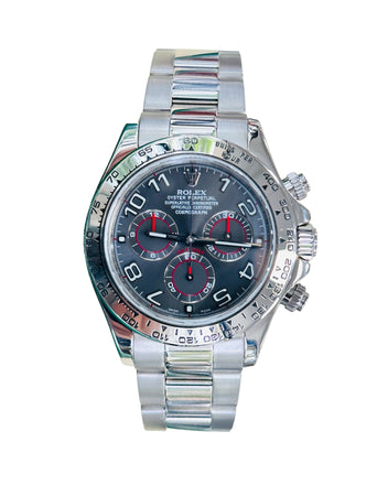 Rolex Daytona 116509 Grey Racing Dial Box and Papers PreOwned - Diamonds East Intl.