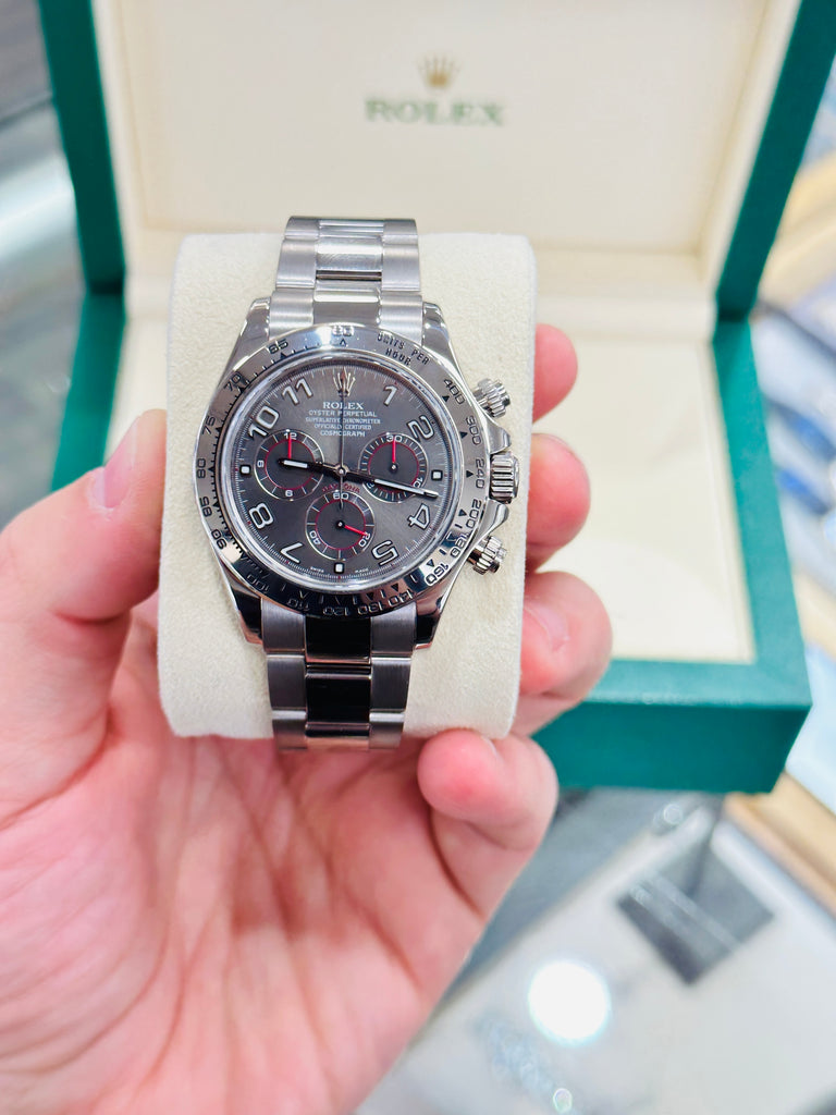 116509 Racing Rolex Daytona 116509 Grey Racing Dial Box and Papers PreOwned ...
