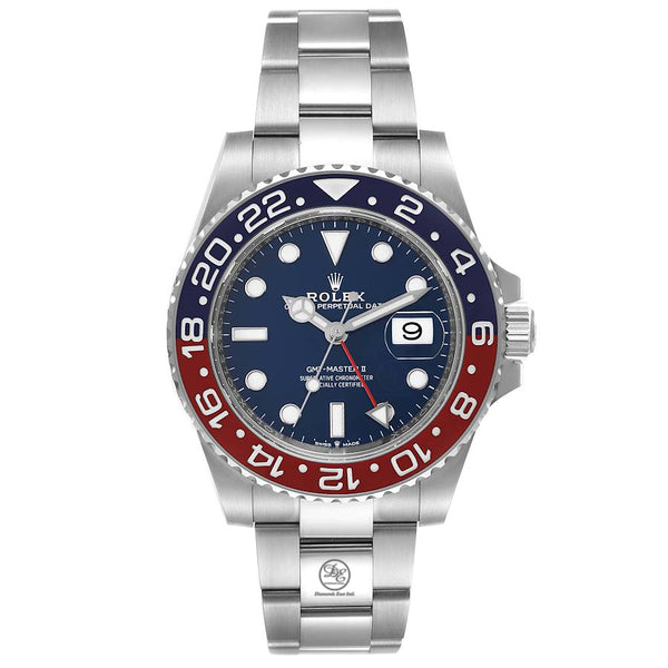 Rolex GMT Master II 126719BLRO Blue Dial White Gold Box and Papers