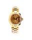 Rolex Lady-Datejust Yellow Gold Champagne Roman and Factory Ruby Dial 179178 Unworn Box and Papers