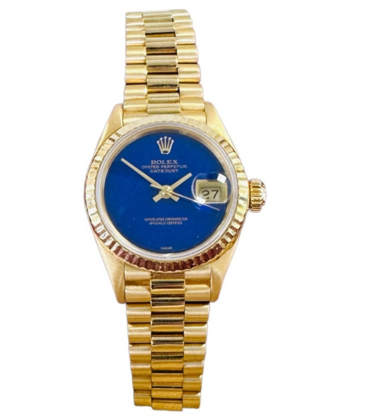 Rolex Lady-Datejust President 69178 RARE Factory Blue lapis  display picture 2