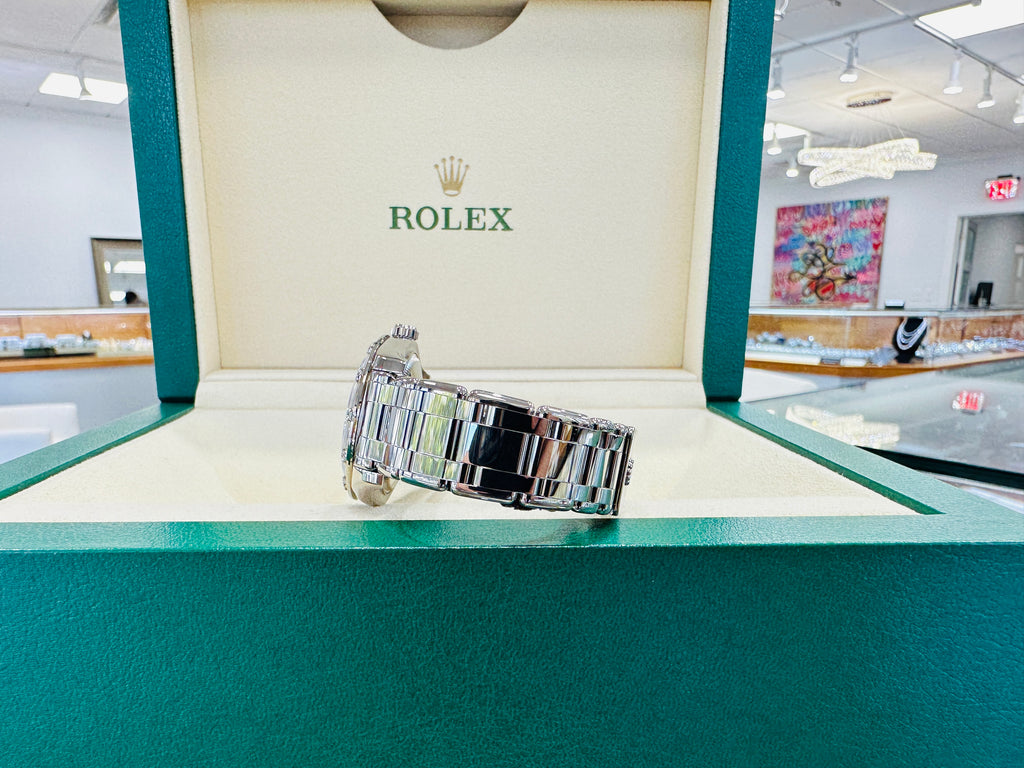 Rolex Masterpiece 81319 18K White Gold 34mm MOP Dial 12 Diamond Bezel UNWORN - Diamonds East Intl.
