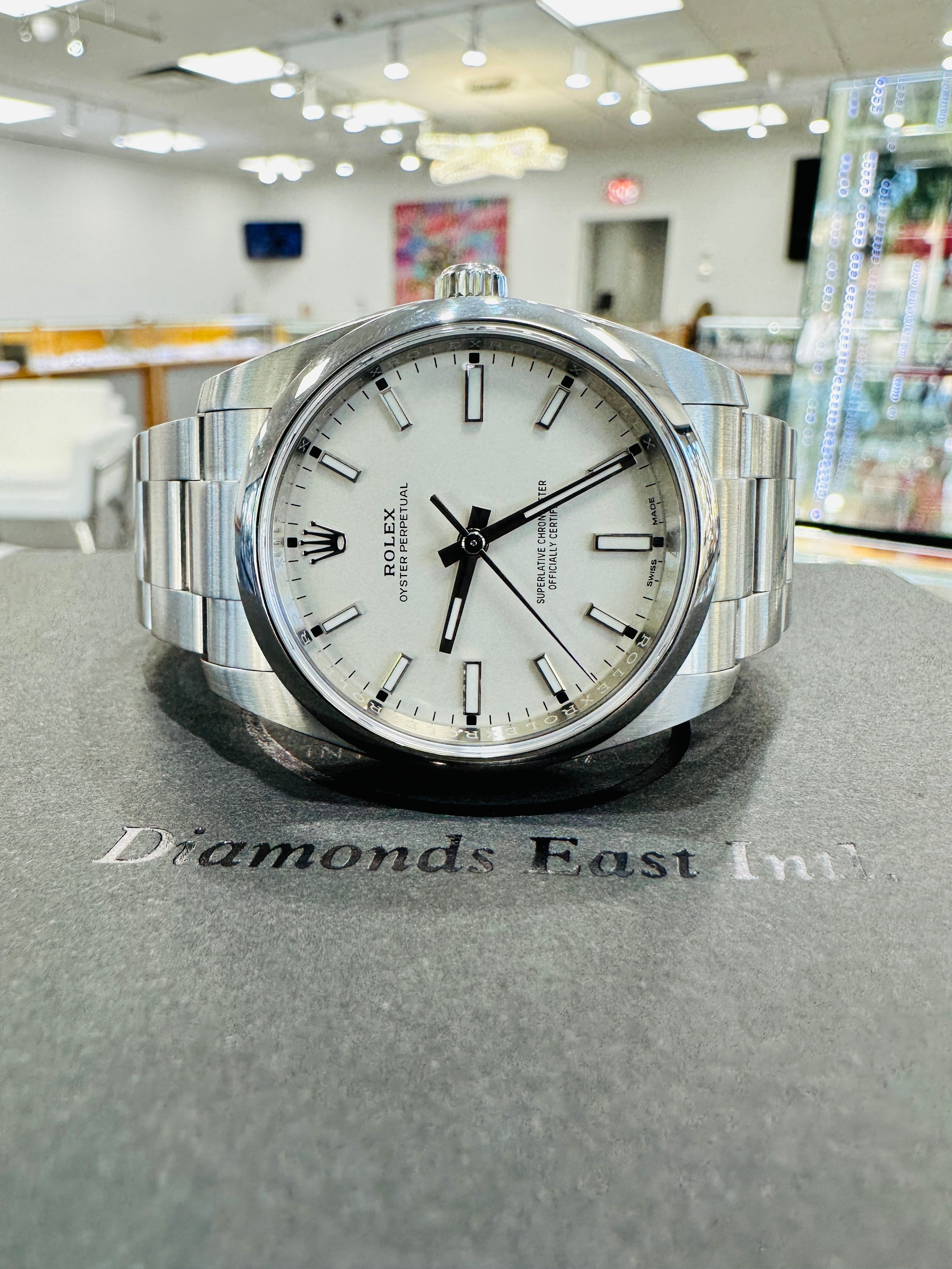 Rolex 114200 white dial Clearance