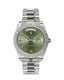 Rolex President 40mm Day-Date 228239 GRNRP 18K White Gold Green Roman Dial Box/Papers