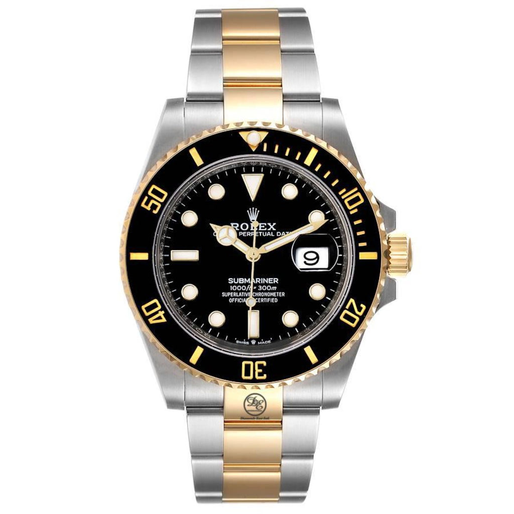 Rolex Submariner 41mm Yellow Gold Steel Black Dial 126613LN Box and Papers - Diamonds East Intl.