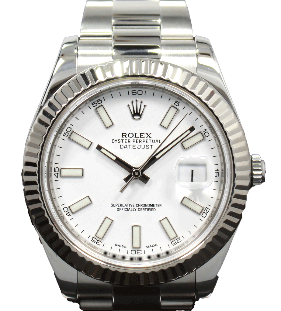 Rolex white bezel best sale