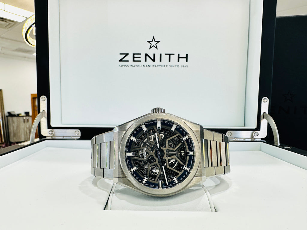 Zenith Defy Classic 41mm Titanium Skeleton Dial Ref-95.9000.670/78.M9000  Box and Papers