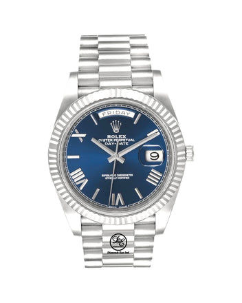 Rolex Day-Date President 40mm Oyster Perpetual 228239 BLURP Mint - Diamonds East Intl.