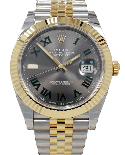 Rolex Oyster Perpetual Datejust 41 126333 Wimbledon Dial Box and