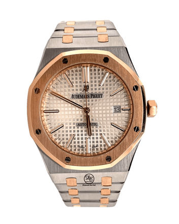 Audemars Piguet Royal Oak 15400SR.OO.1220SR.01 Two Tone 18k Rose Gold & Steel Box/Papers - Diamonds East Intl.