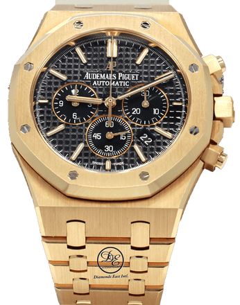 Audemars Piguet Royal Oak 41mm Chrono 18K Rose Gold BOX PAPERS 26320OR.OO.1220OR.01 - Diamonds East Intl.