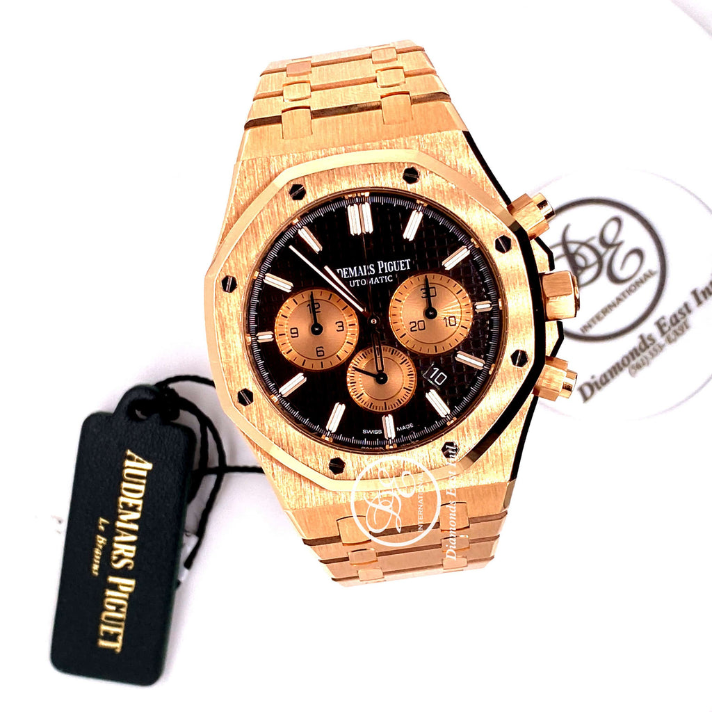 Audemars Piguet Royal Oak Chronograph Chocolate 26331OR.OO.1220OR.02 Rose Gold Watch
