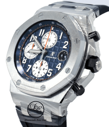 Audemars Piguet Royal Oak Offshore Blue Chronograph 26470ST.OO.A027CA.01 - Diamonds East Intl.