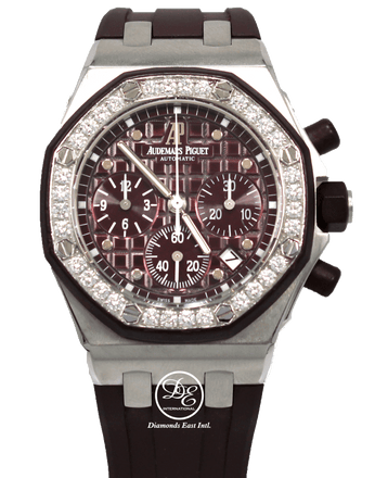 Audemars Piguet Royal Oak Offshore Purple Chronograph Factory Diamonds 26048SK.ZZ.D066CA.01 - Diamonds East Intl.