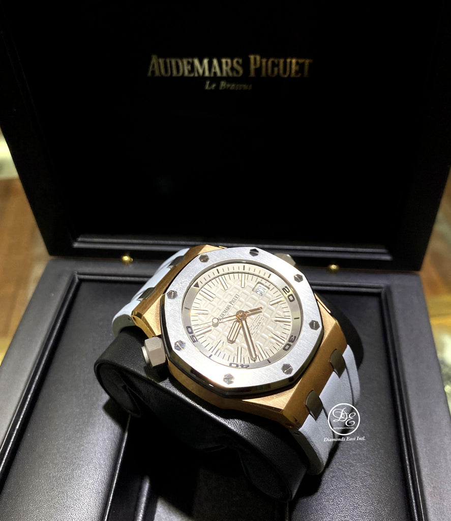 Audemars Piguet Royal Oak Offshore Diver Rose Gold Limited Edition 15711OI.OO.A006CA.01 - Diamonds East Intl.