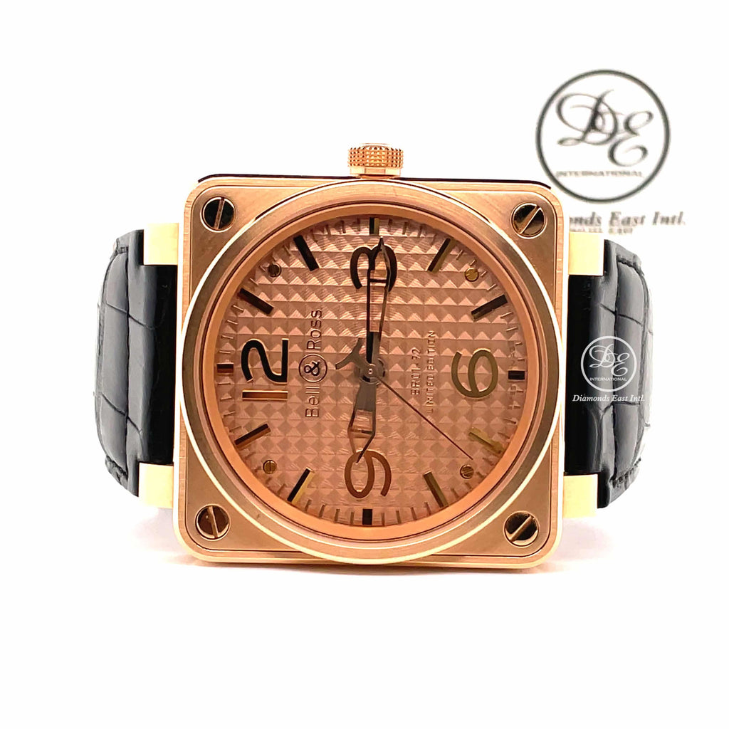 Bell & Ross BR01-92-R 18K Rose Gold Ingot 46mm Limited Edition Automatic - Diamonds East Intl.