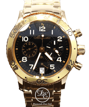 BREGUET Type XX Transatlantique Flyback 3820 18k Rose Gold Auto Chronograph BOX/PAPERS - Diamonds East Intl.