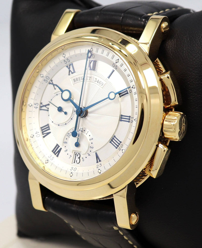 Breguet Marine 5827BA 18K Yellow Gold Chronograph 42mm Watch Mint Condition - Diamonds East Intl.