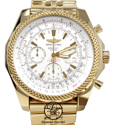 Breitling Bentley Motors Special Edition K25362 18K Yellow Gold Chronograph PAPERS - Diamonds East Intl.