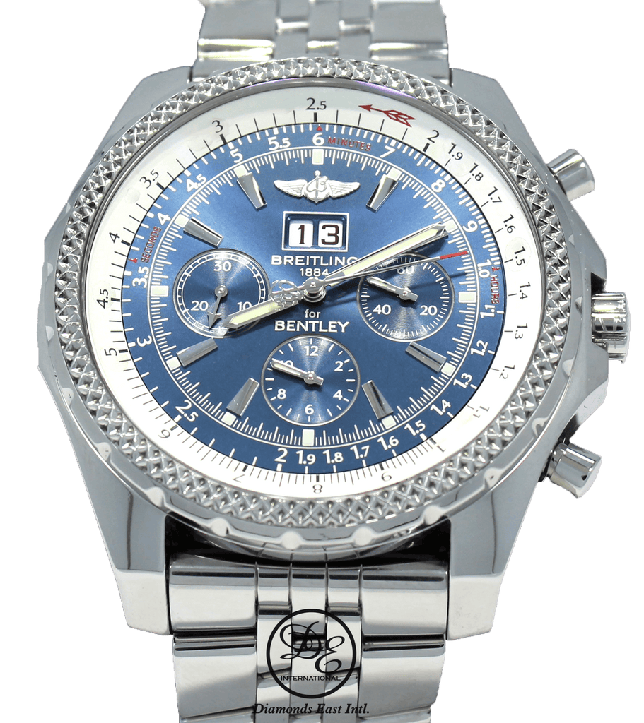 Breitling For Bentley 6.75 A44362 49mm Chronograph Automatic Blue Dial With - Diamonds East Intl.