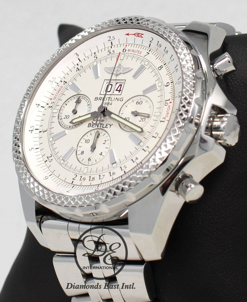 BREITLING For Bentley 6.75 A44362 49mm Chronograph Automatic White Dial - Diamonds East Intl.