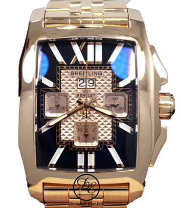 Breitling Bentley  Flying B Chronograph R44365 18K Rose Gold LIMITED EDITION Watch - Diamonds East Intl.