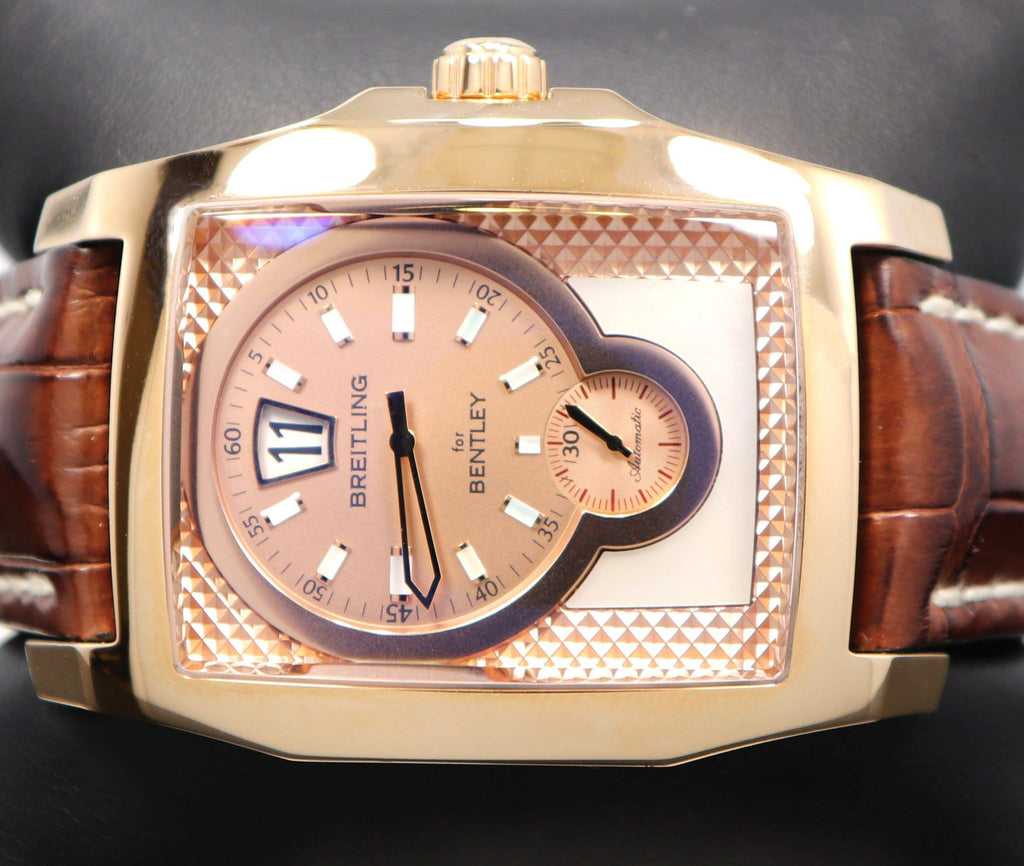 Breitling Bentley Flying B R28362 18K Rose Gold Leather Automatic