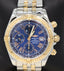 BREITLING Chronomat Evolution C13356 Chronograph Blue 18K Rose Gold Stainless Steel Mint - Diamonds East Intl.