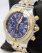 BREITLING Chronomat Evolution C13356 Chronograph Blue 18K Rose Gold Stainless Steel Mint - Diamonds East Intl.