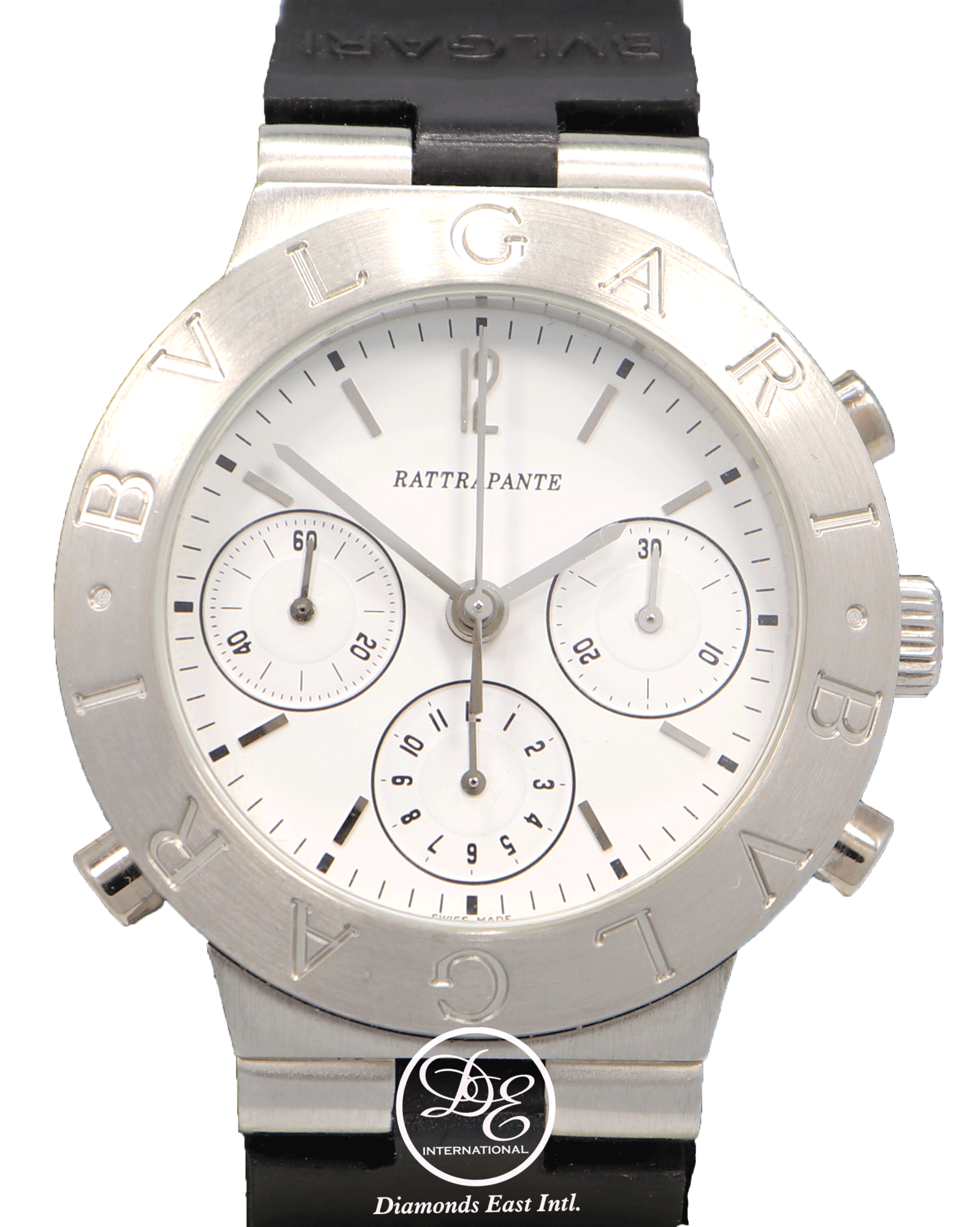 BULGARI Bvlgari Diagono Rattrapante CH40PL in Platinum Chronograph Watch