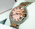 CARTIER BALLON BLEU W6920033 36mm 18K Rose Gold / SS Factory Pink MOP Dial Automatic - Diamonds East Intl.