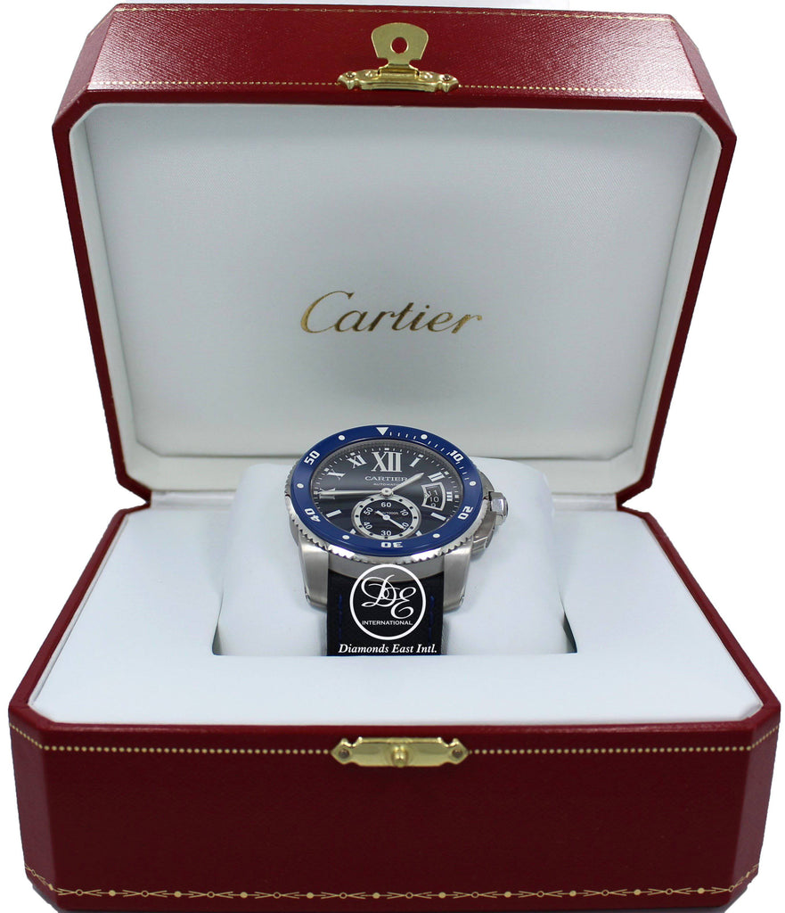 Cartier Calibre De Cartier Diver WSCA0010 Blue 42mm Automatic Mint Condition Box/Papers - Diamonds East Intl.