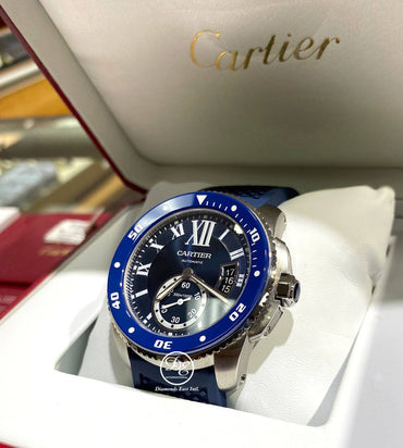Cartier Calibre De Cartier Diver WSCA0011 Blue 42mm Automatic Watch - Diamonds East Intl.