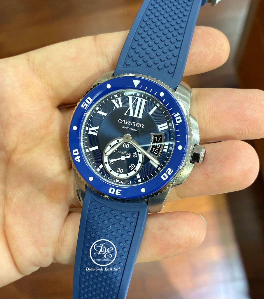 Cartier Calibre De Cartier Diver WSCA0011 Blue 42mm Automatic Watch - Diamonds East Intl.