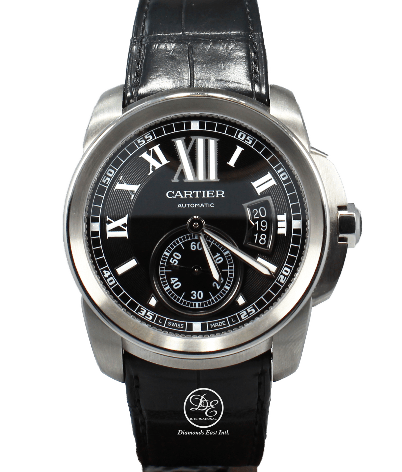 Cartier Calibre De Cartier W7100014 Black Dial Stainless Steel