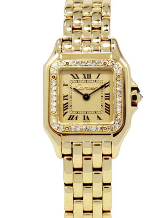 Cartier Panthere 18K Yellow Gold Factory Diamond Bezel Ladies - Diamonds East Intl.