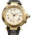 Cartier Pasha 1027 18K Yellow Gold 38mm Automatic On Leather Watch