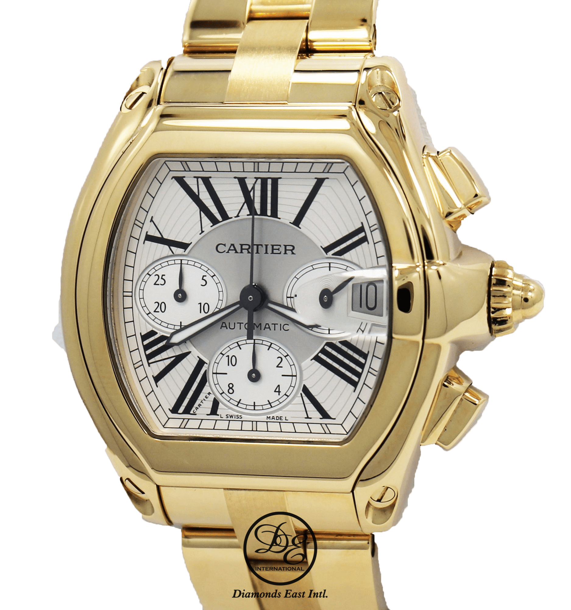 Cartier roadster 2025 chronograph xl gold