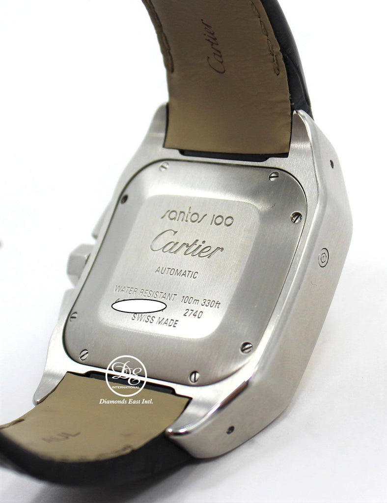 Cartier Santos 100 XL 2740 W20091X7 42mm Chronograph 18K Yellow Gold/Stainless Steel - Diamonds East Intl.