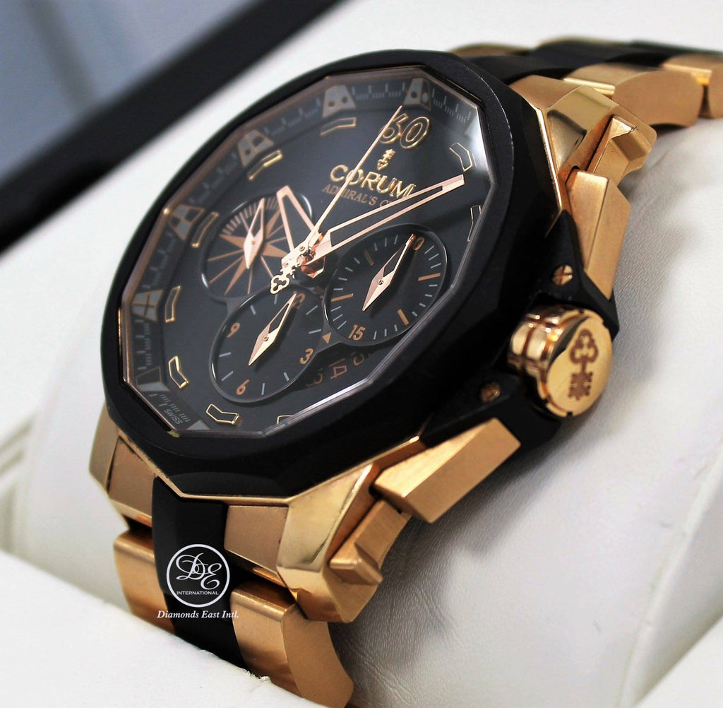 Corum Admiral's Cup Challenger 48mm Chrono 18K Rose Gold Limited 753.935.91/V791 - Diamonds East Intl.