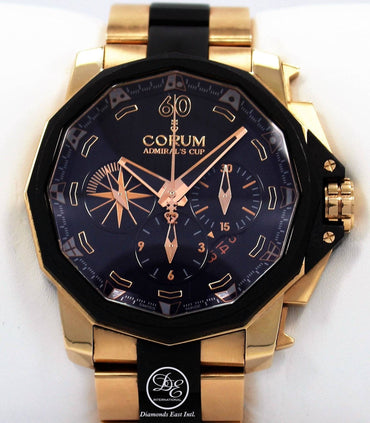 Corum Admiral's Cup Challenger 48mm Chrono 18K Rose Gold Limited 753.935.91/V791 - Diamonds East Intl.