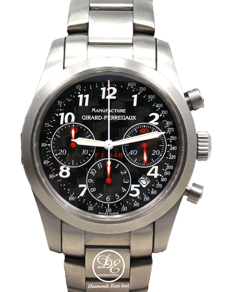 Girard Perregaux Ferrari Limited F1 048 Chronograph 49550.0.21.6656A Titanium Box Papers SERVICED Diamonds East Intl