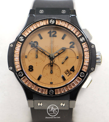 Hublot Big Bang Tutti Frutti Tan Dial Chronograph 41mm 341.CA.5390.LR.1918 MINT - Diamonds East Intl.
