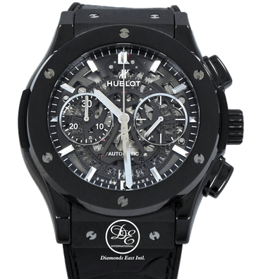 Hublot Fusion Aerofusion Black Magic Chronograph Skeleton Dial 525.CM.0170.LR BOX/PAPERS - Diamonds East Intl.