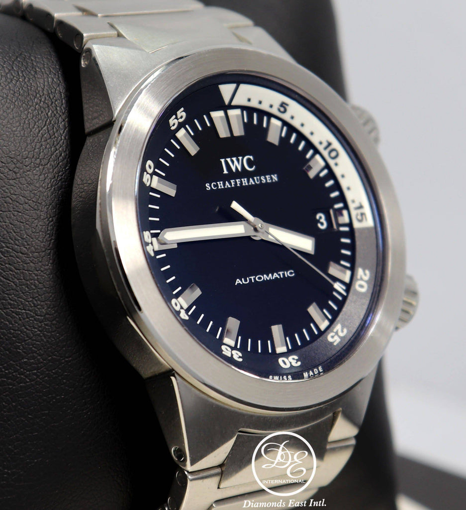 IWC Aquatimer IW354805 Steel Black Dial 42mm Automatic Mens Watch MINT CONDITION - Diamonds East Intl.