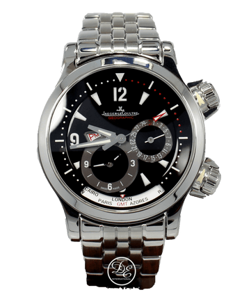 JAEGER-LECOULTRE Master Compressor Geographic 146.8.83 GMT Steel Automatic MINT - Diamonds East Intl.