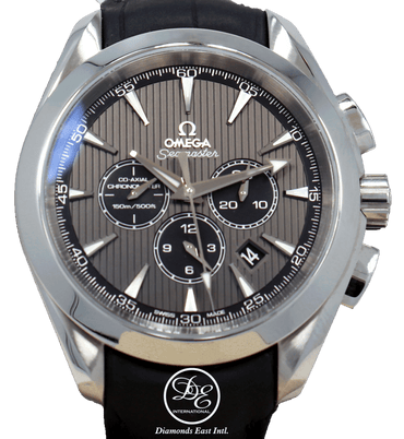 Omega Seamaster Aqua Terra 44mm Automatic  231.13.44.50.06.001 PAPERS BRAND NEW OMEGA LEATHER BAND *MINT* - Diamonds East Intl.