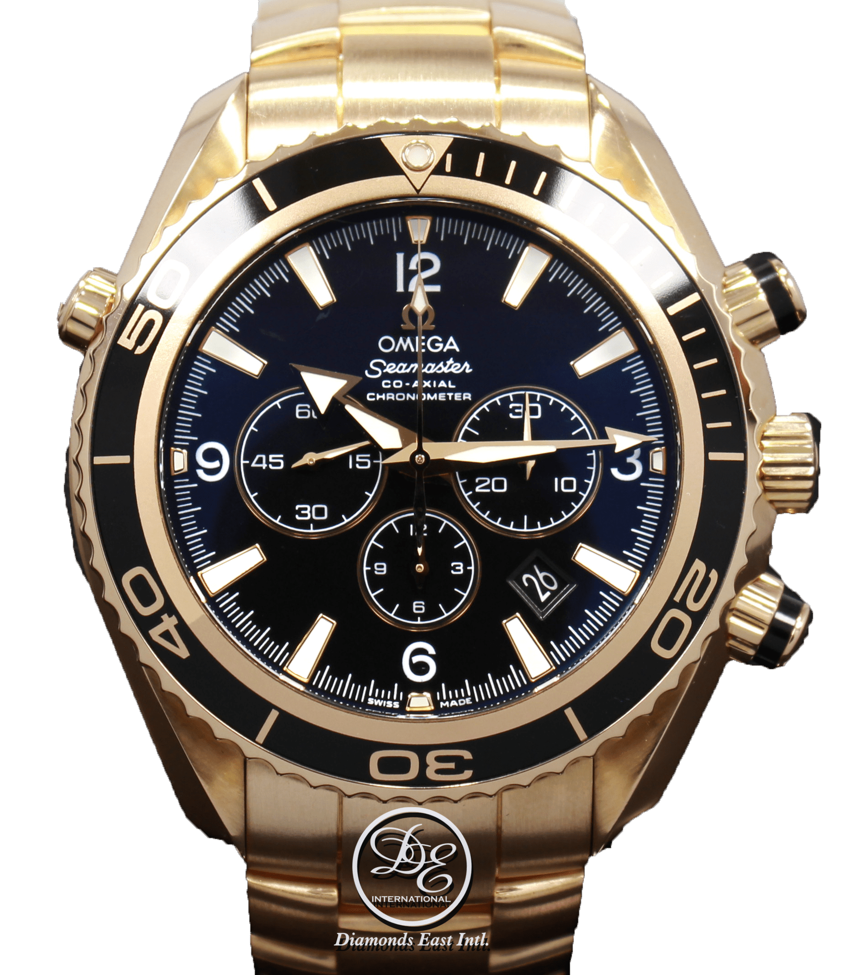 Omega Seamaster Planet Ocean 45.5mm 18K Rose Gold Chronograph